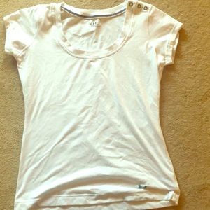 White Under Armour top